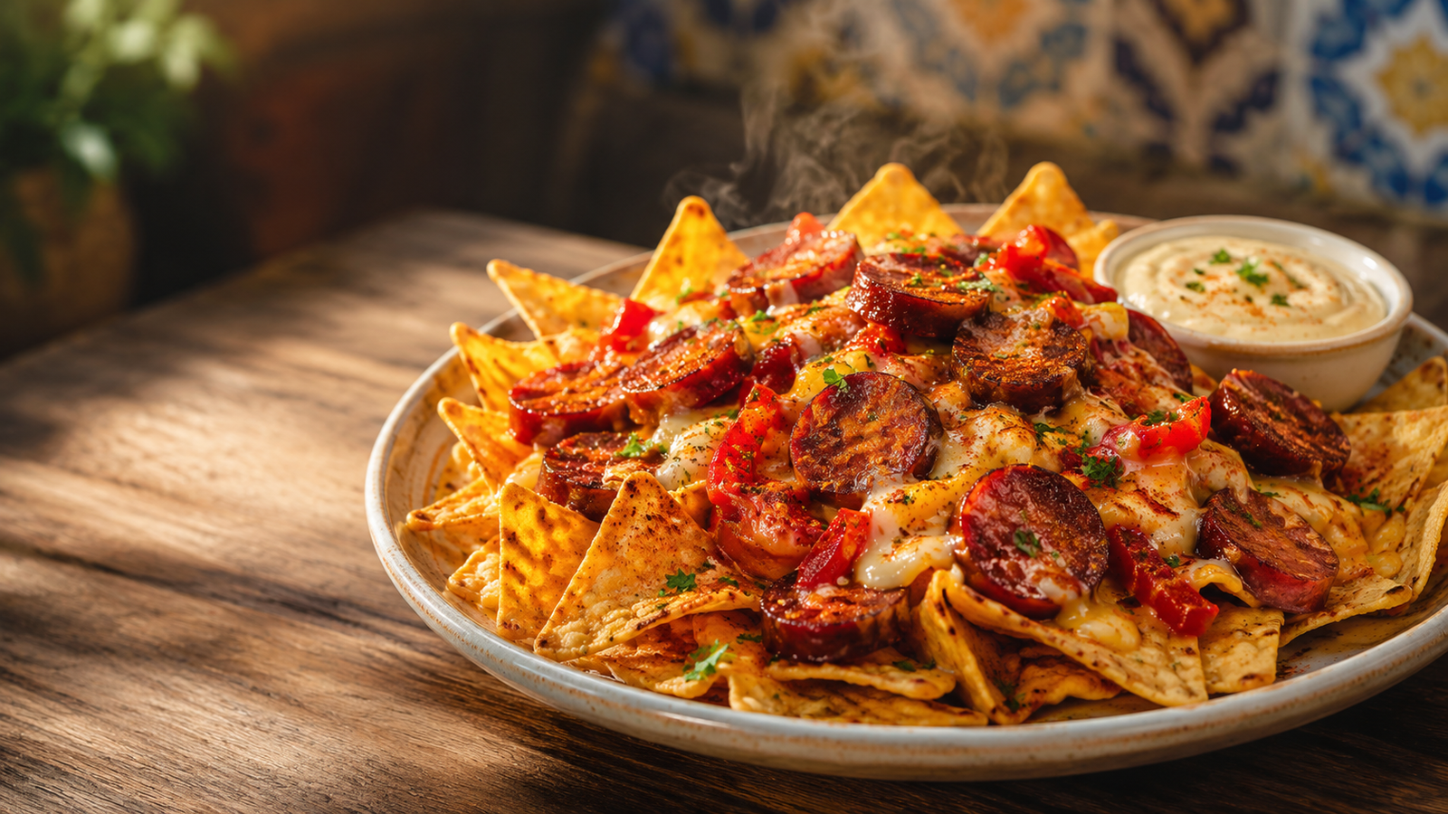 best tapas tortilla chips con chorizo near me